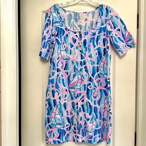 Lilly Pulitzer short sleeve mid- thigh length beach dress